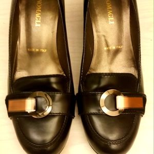 Bruno Magli block heels made in Italy size 7 US